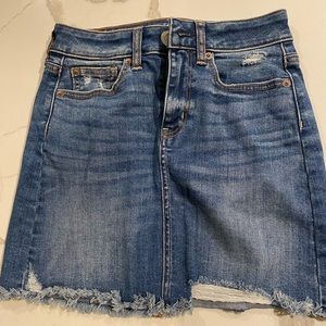 stretchy jean skirt